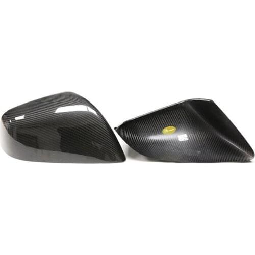 Dry Carbon Fiber Car Side Mirror Cover for Tesla Model X 2016-2020 Rear View Mirror Cover Trim Accessories,Bright Color