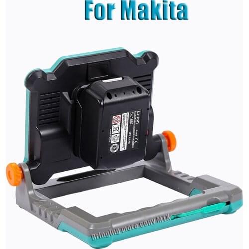 60W 18V 20V LED Lamp Work Light Flashlight For Makita BL1430 BL1830(NO Battery,NO Charger)Lithium Battery USB Outdoor Lighting