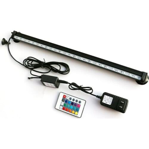 16-61cm Remote Change Colorful LED Aquarium Light Fish Tank Coral Lamp Submersible Lights LED Strip Light Lamp for fish Parts