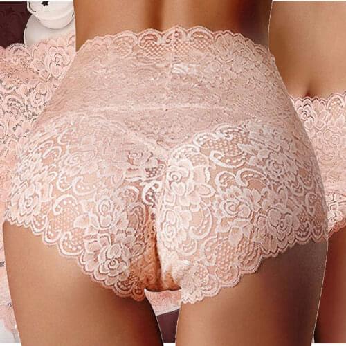 Lace Panties Elegance Women High Waist Low Waist Sexy Lace Lingerie Seamless Panties Underpants Underwear Plus Size Briefs