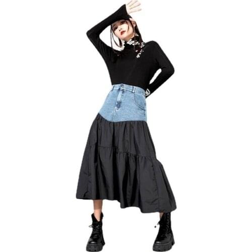 Visual Storm Denim Skirts For Women