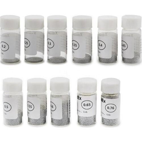 1pcs Reballing Balls Tin beads(0.2 0.25 0.3 0.35 0.4 0.45 0.5 0.55 0.6 0.65 0.76 ) BGA Solder Ball Leaded BGA Rework Repair Too