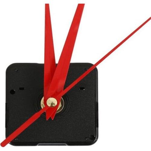 10sets/lot 8mm Wall Clock DIY Repair Tool Red Hands Quartz Clock Movement Mechanism Parts Kit Replacement Essential Tools