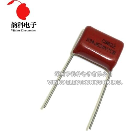 10pcs CBB Polypropylene film capacitor pitch 15mm 334 330nF 630V