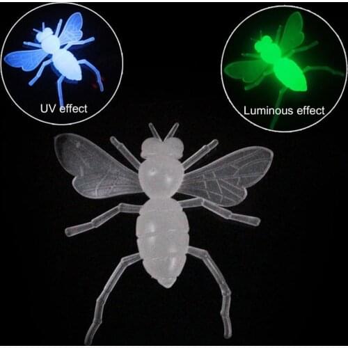 Convenient 10Pcs/Set High Quality Fishing Floating Insect False Bait PVC Bee Lure Easily Carry for Angling