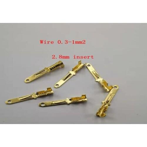 2.8 Quartz Male Insert Terminals Brass Connectors