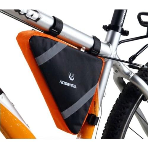 2014 New Cycling Bike Bicycle Frame Front Tube Triangle Bag Quick Release Orange/Blue