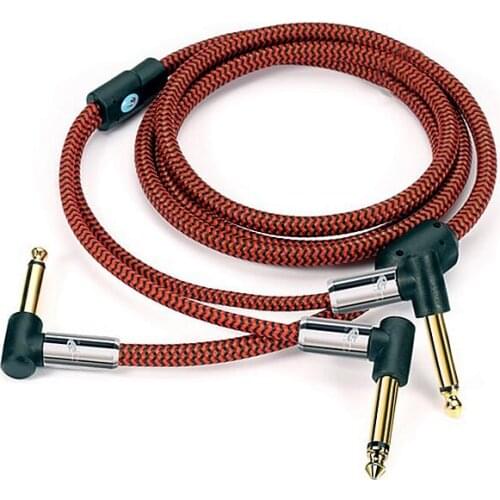 1/4'' Mono 6.35mm to Dual 6.35mm Mono Male Audio Cable For Mixer Console Amplifier Audio Device 1m 2m 3m 5m