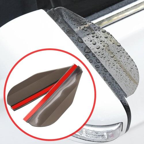 Hot Car-Covers Rearview Mirror Cover Rear View Mirror Sticker Car Rain Visor For Skoda Octavia A2 A5 A7 Fabia Rapid Superb Yeti