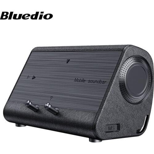 Bluedio MS portable speaker phone soundbar wireless induction speaker with sensor phone stand holder mini sound box loudspeaker