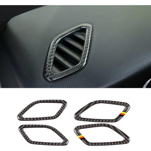 For Mercedes Benz A GLA CLA Class W176 X156 C117 Carbon Fiber Dashboard Air Condition Outlet Decor Cover Trim
