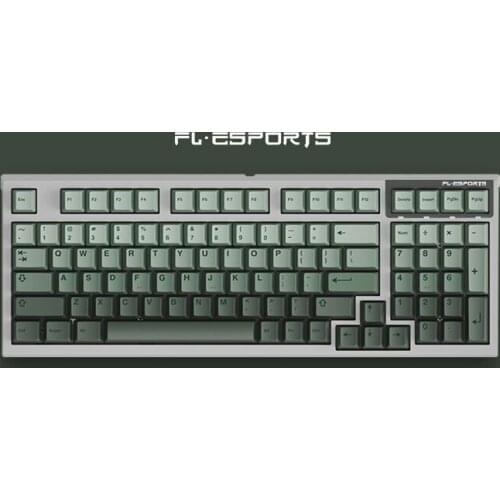 FL ESPORTS&Kailh 98keys hot swap socket game mechanical keyboard with RGB backlight Wired USB Ergonomic keyboard For PC laptop