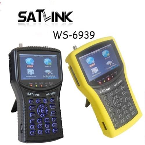 Satlink WS-6939 DVB-S&T Combo Meter Satlink ws6939 meter finder h.264 with USB port hd 1080p