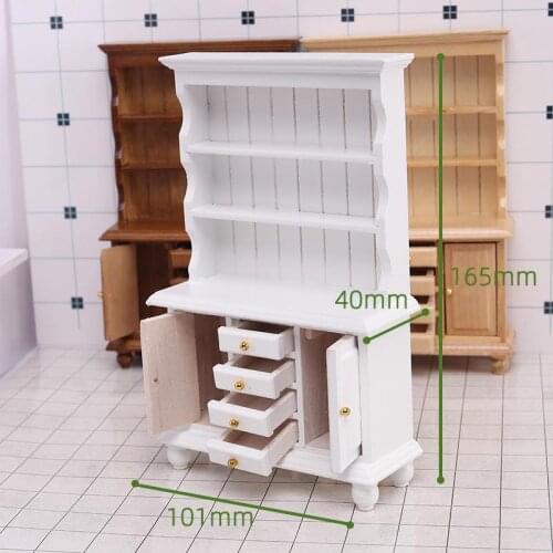 Dollhouse Mini Simulation Simple Modern Storage Cabinets Furniture Model Toys Decoration Miniature Accessories