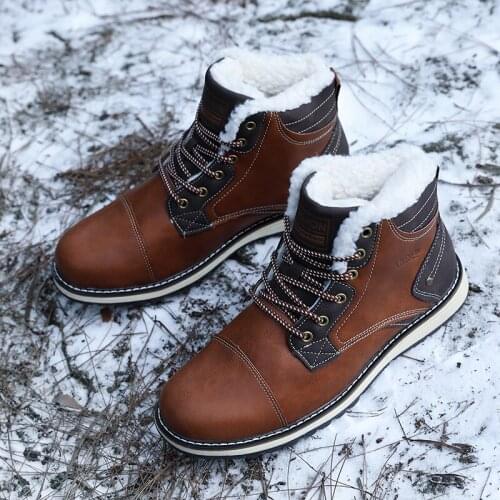 Mens shoes 2019 new basic boots mens brand ankle boots mens classic British leather short boots winter fashion mens boots