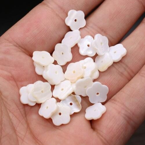 Natural Freshwater Flower Pendant Loose Beads Handmade Crafts DIY Necklace Bracelet Earrings Jewelry Accessories Bead Making