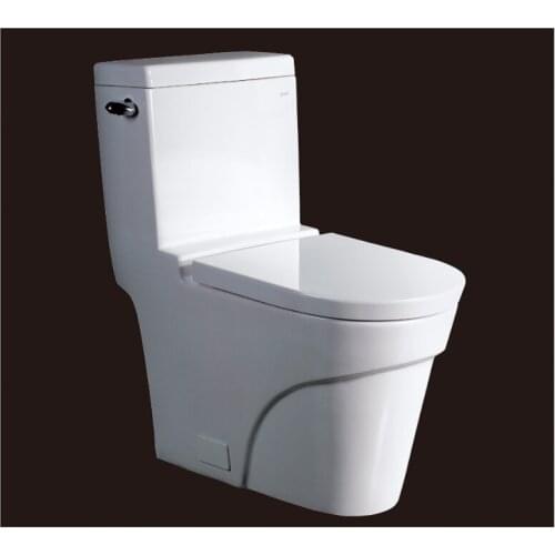 2016 new style water closet one piece S-trap ceramic toilets with PVC adaptor UF soft close seat cover AST326 UPC cerificate