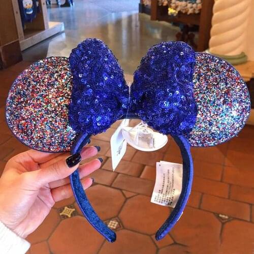 New Brand original 2020 sequin ears headband Glitter bow COSTUME Headband Cosplay Plush Adult/Kids Headband Party Gift