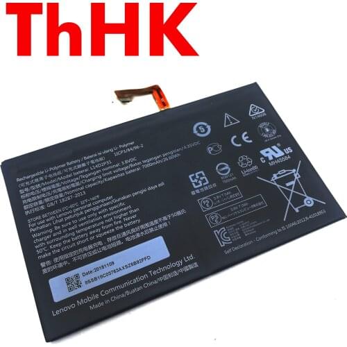 Genuine Original L14D2P31 Laptop Battery For Lenovo Tab 2 A7600-F A10-70F Tab2 A10-70 A10-70L Table 3.8V 7000mAh 26.6Wh