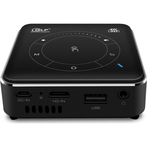 DLP P11 4K Projector Android 9.0 DDR4 4GB 32GB 2.4G 5G Wifi Bluetooth 3D Home Video Game Beamer Mini Portable LED Proyector