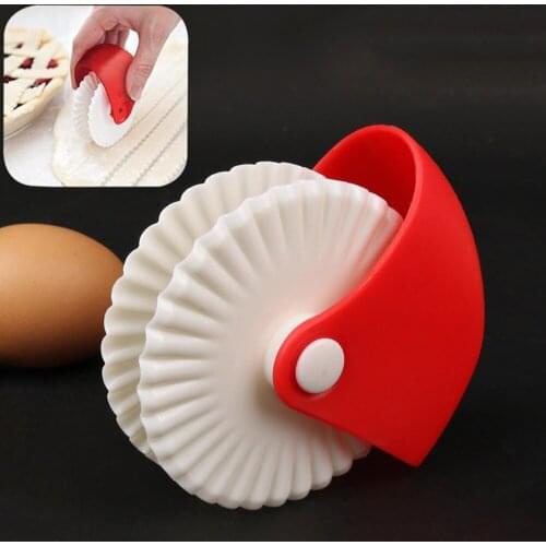 Bakeware Pie Edge Cutter Plastic Wheel Roller For Pizza Pastry Cookies Lattice Roller Cutting Tool Baking Tools