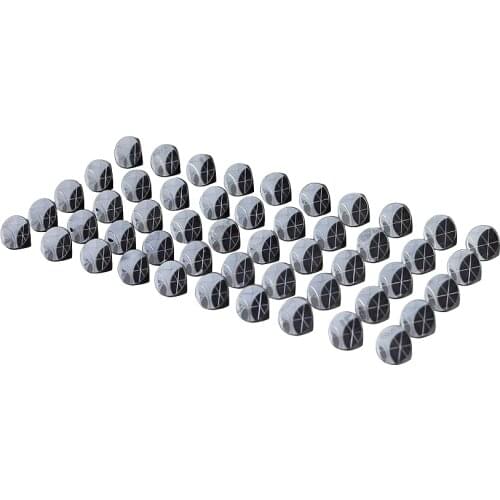 50PCS Brand new Silver Coated 1 inch Corner Cube Prism Plated 25.4mm Trihedral Retroreflector * 50