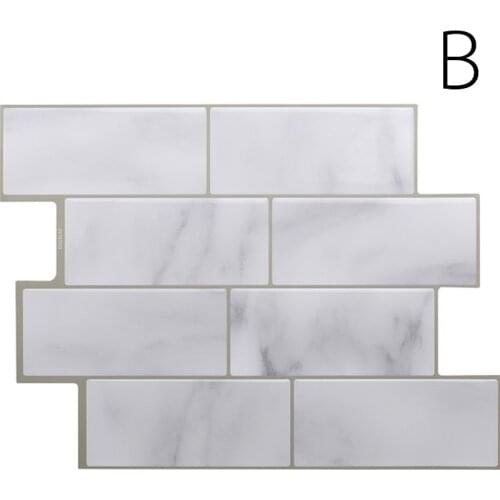 Waterproof Wall Stickers Black Gray Kitchen Bathroom Restaurant Home Decor Self Adhesive Imitation Brick Tile Wallpaper