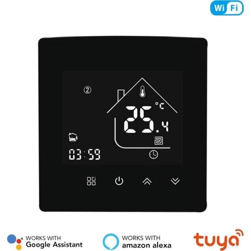 X5H Accuracy Round Shape Smart WiFi Floor Heating Thermostat Tuya Intellagent App Alexa Voice Control