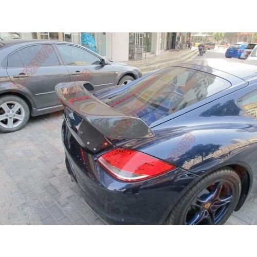 Fit for Porsche Cayman 987 GT Techart carbon fiber rear spoiler rear wing