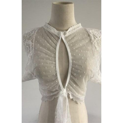 AU Womens Sexy/Sissy See Through White Lace Bra