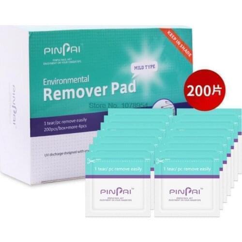 100bag 200pcs Nail Removal Kit Environmental Protection Nail Removal Tablet Disposable Nail Towel Nail Removal Towel