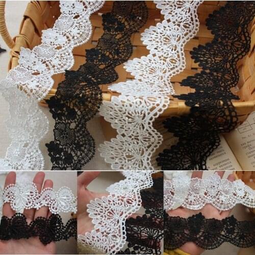 3yards/pack Good Quality Polyester Flower Lace Trim Water Soluble DIY Clothing Material Shoulder Belt Waistband Jewelry X349