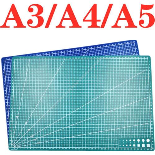 A3 A4 5 PVC Cutting Mat Workbench Patchwork Cut Pad Sewing Manual DIY Knife Engraving Leather Cutting Board Single Side Underlay