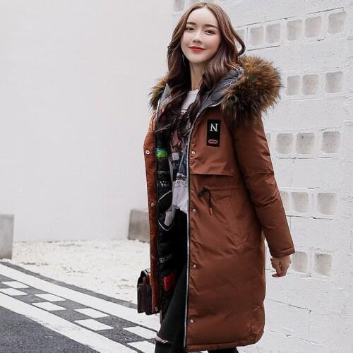 2019 Promotion Zipper Cotton Woman Autumn And Winter New Womens Two-sided Clothes Long Mianfu Suit-dress Cotton-padded Korean