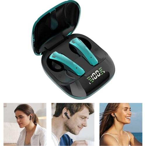 30pcs E68 TWS Wireless Bluetooth 5.0 Earphones Stereo In-Ear Noise Reduction IPX6 Sport Waterproof Led Gaming earphone With Mic