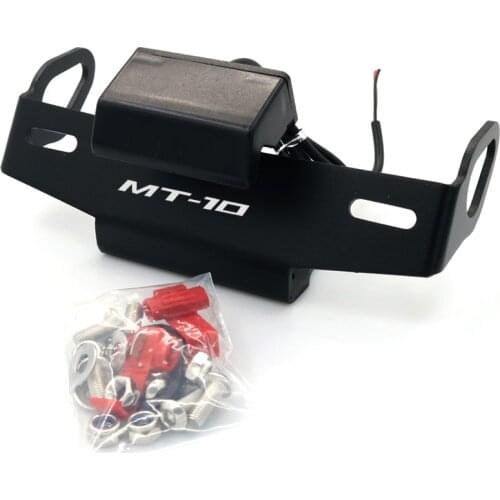 For YAMAHA MT09 MT10 FZ09 FZ10 MT-07 Tracer MT-10 MT-09 FZ License Plate Holder Motorcycle Tail Tidy Fender Eliminator Frame LED