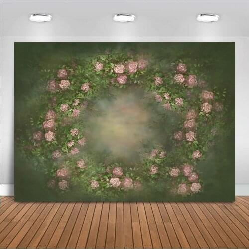 Newborn baby shower backdrop for photography oil painting old master photo shoot portrait background for flower photophone prop