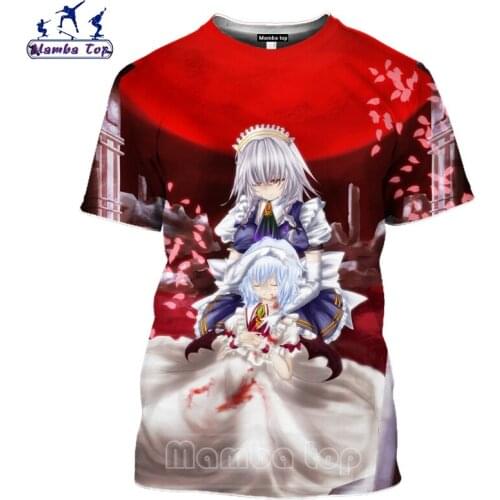 Mamba top Touhou Project T Shirt 3D Cute Hentai Yakumo Yukari Mens T-shirts Beach Women Anime Girl Tshirt Sexy Bikini Men Tees