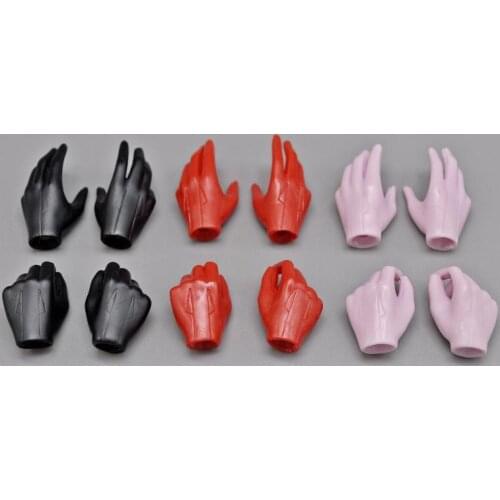 Hot Sales 1/6th Medicom RAH Evangelion Female Body Glove Hand Model 3 Colors 4PCS/SET For Mostly 12 inch Doll Figures Collection
