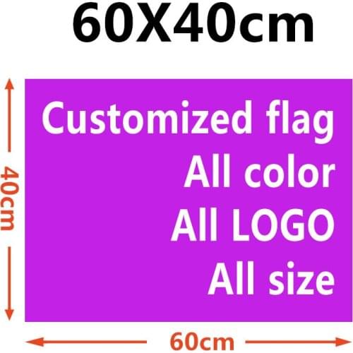 FLYING Polyseter 60X40CM printed Decoration Custom Flag Banner Full Color Polyester