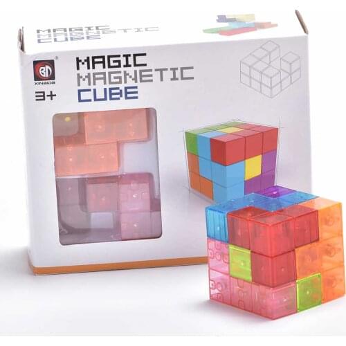 Magnetic Blocks Magic Cube Blocks Educational Toy Learning Cubo Anti-stress Toy For Children Boys Girls Birthday Gifts