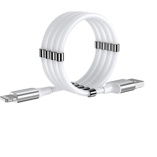 Magnetic Charging Cable, USB Charger, Magnetic Absorption Nano Data Cord, Retractable Charger Cable, Compatible with Phone 11/XS