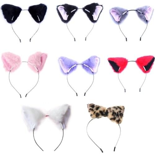 Fashion Girl Cute Ear Long Fur Hair Headband Anime Cosplay Party Costume F25 21 Dropshipping