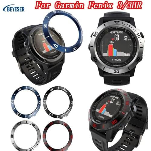 Styling Sport smart watchband Protective Accessories Replacement for Garmin Fenix 3/3HR stainless steel Metal Circle Bezel Ring