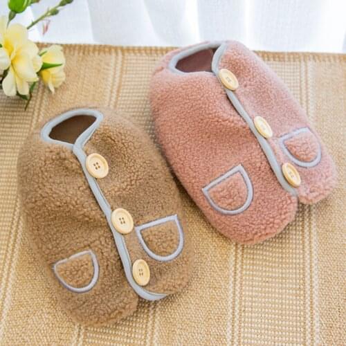 Botton Dog Waistcoat Clothes Vest With Pocket Autumn Winter Pet Outfit Warm Cat Costume XS XL Coat Jacket French Bulldog Terrier