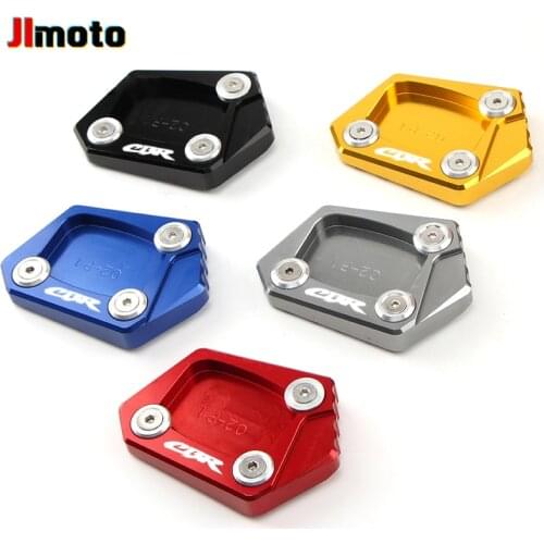 For Honda CBR 600RR 650F 600F 500R 250R 250F CB500F Motor Motorcycle CNC Kickstand Foot Plate Side Stand Pad Enlarge Extensionor