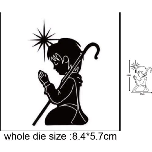 Craft dies Polaris Prayer Crutch Metal Cutting Dies DIY Scrapbooking dies cut Embossing Album Card Making Stencils dies Template