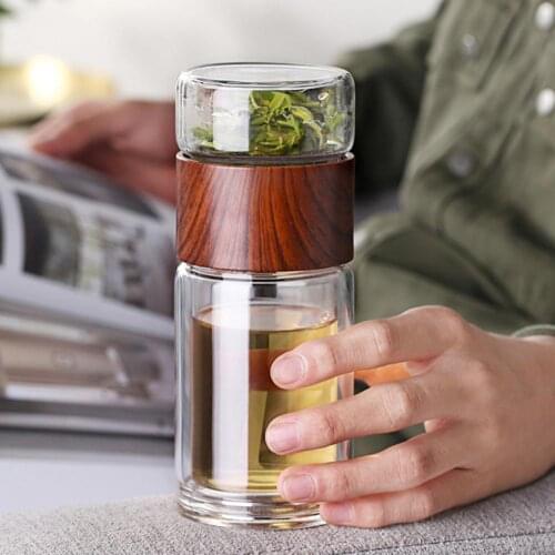 Glass Water Bottle Leak-proof Glass Cup for Water Tea Drinking Bottle Tea Cup Milk Juice Water Cup Drinking Cup Drinkware