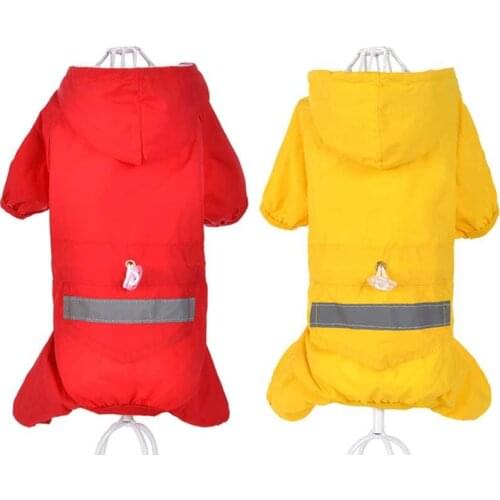 Reflective Pet Dog Raincoat Dog Coat Jacket Clothes Dog Puppy Hoodie Pet Waterproof Raincoat Costumes XS-XXL Clothes Pet Supply
