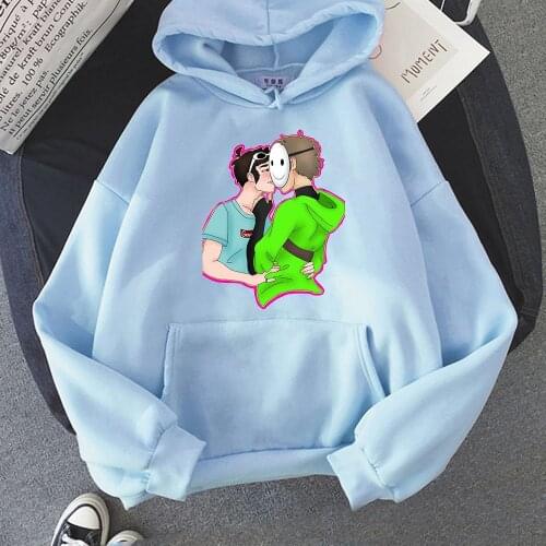 Dream Smp Streetwear Harajuku Loose Hoodie Tops Men Loose High Street Sweatshirts Autumn Spring O Neck Pullover Hoody For Women